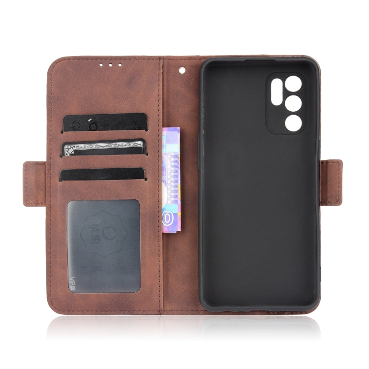 For OPPO Reno6 4G Skin Feel Calf Pattern Horizontal Flip Leather Case with Holder & Card Slots & Photo Frame