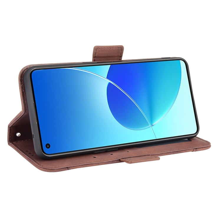 For OPPO Reno6 4G Skin Feel Calf Pattern Horizontal Flip Leather Case with Holder & Card Slots & Photo Frame