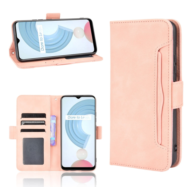 For OPPO Realme C21Y Skin Feel Calf Pattern Horizontal Flip Leather Case with Holder & Card Slots & Photo Frame