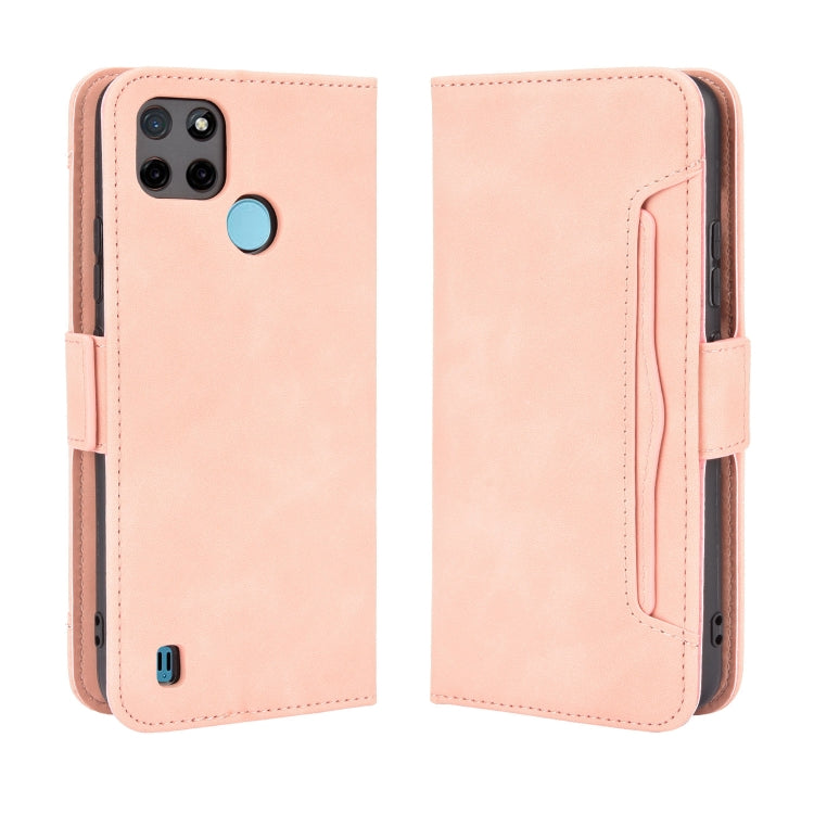 For OPPO Realme C21Y Skin Feel Calf Pattern Horizontal Flip Leather Case with Holder & Card Slots & Photo Frame