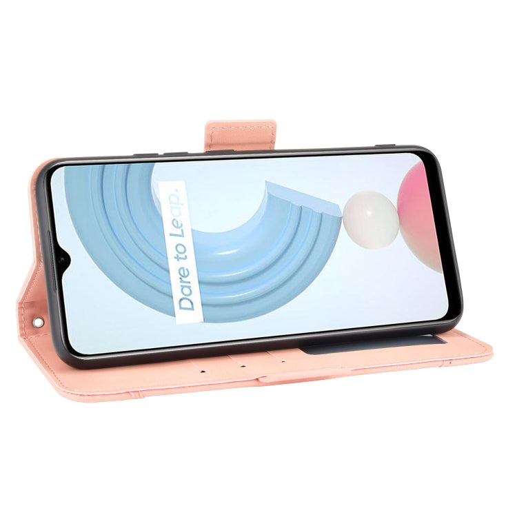 For OPPO Realme C21Y Skin Feel Calf Pattern Horizontal Flip Leather Case with Holder & Card Slots & Photo Frame