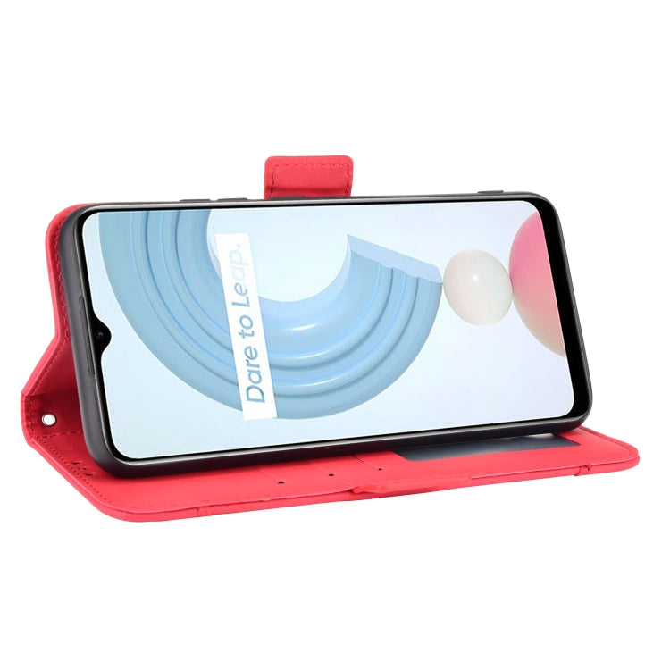 For OPPO Realme C21Y Skin Feel Calf Pattern Horizontal Flip Leather Case with Holder & Card Slots & Photo Frame