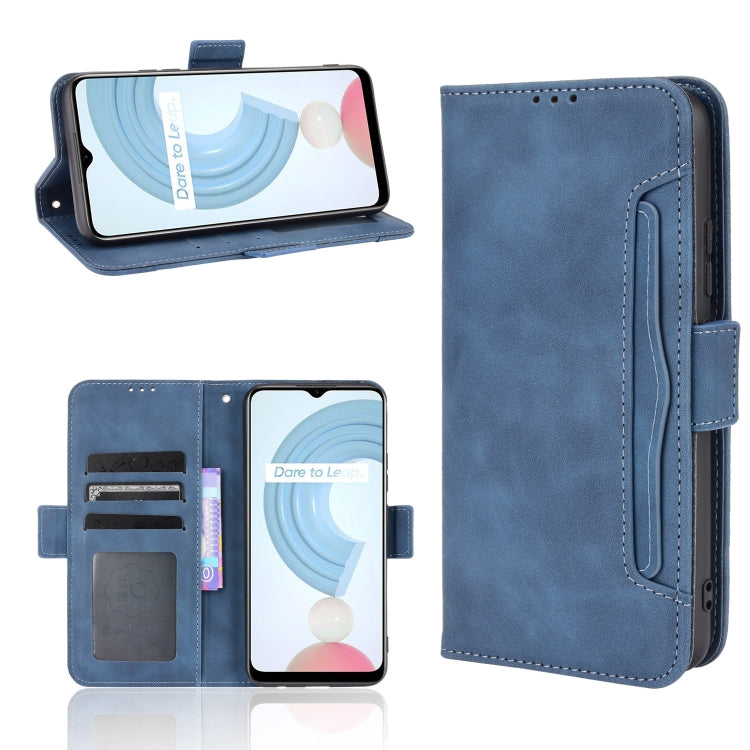 For OPPO Realme C21Y Skin Feel Calf Pattern Horizontal Flip Leather Case with Holder & Card Slots & Photo Frame