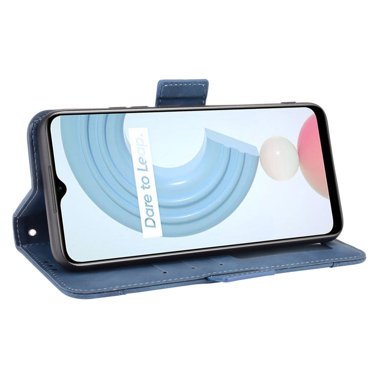 For OPPO Realme C21Y Skin Feel Calf Pattern Horizontal Flip Leather Case with Holder & Card Slots & Photo Frame