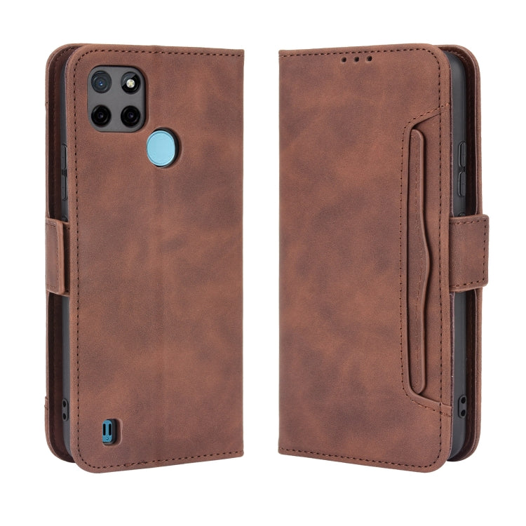 For OPPO Realme C21Y Skin Feel Calf Pattern Horizontal Flip Leather Case with Holder & Card Slots & Photo Frame