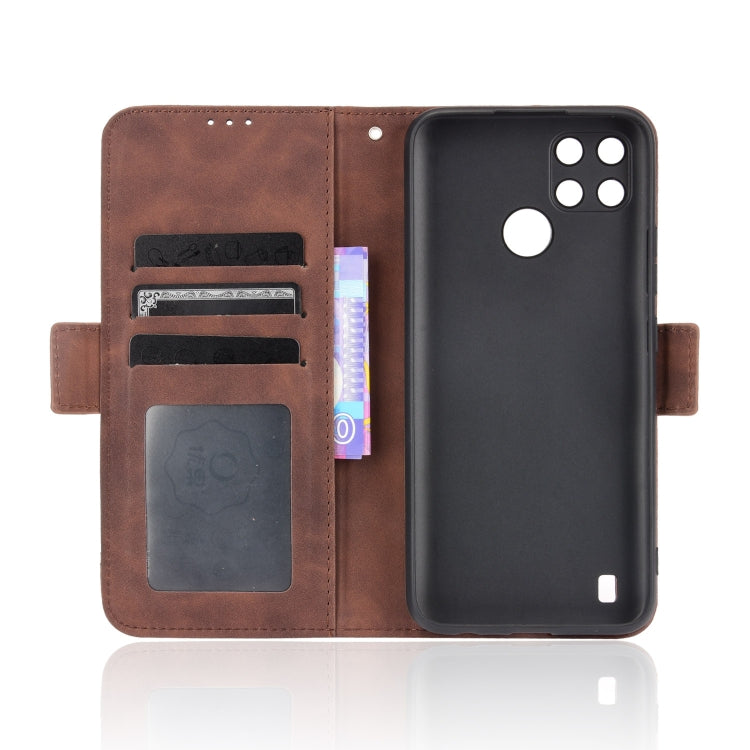 For OPPO Realme C21Y Skin Feel Calf Pattern Horizontal Flip Leather Case with Holder & Card Slots & Photo Frame