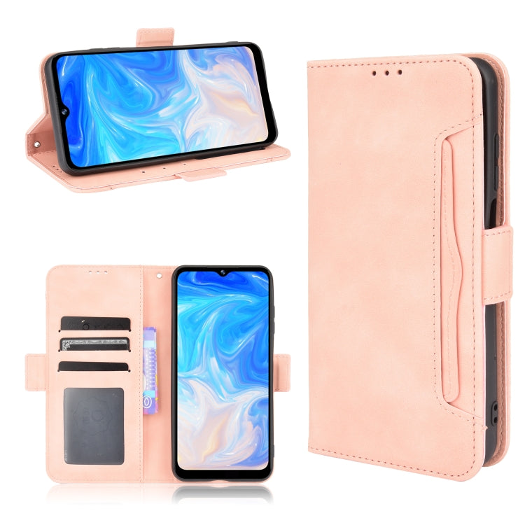 For Doogee N40 Pro Skin Feel Calf Pattern Horizontal Flip Leather Case with Holder & Card Slots & Photo Frame