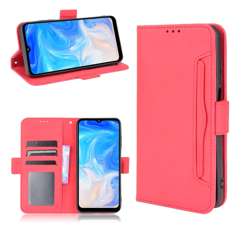 For Doogee N40 Pro Skin Feel Calf Pattern Horizontal Flip Leather Case with Holder & Card Slots & Photo Frame
