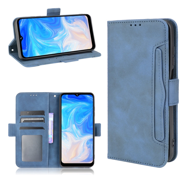 For Doogee N40 Pro Skin Feel Calf Pattern Horizontal Flip Leather Case with Holder & Card Slots & Photo Frame