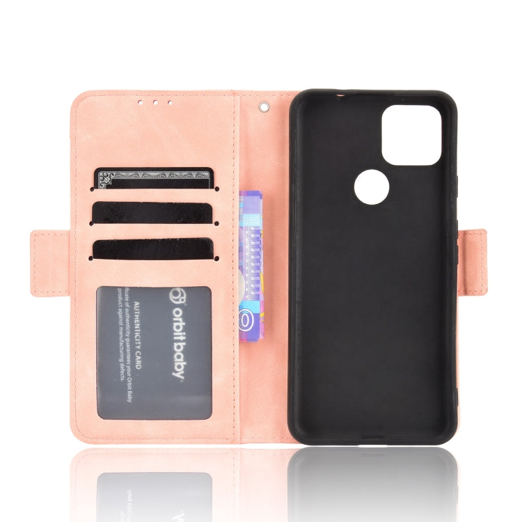 For Google Pixel 5a 5G Skin Feel Calf Pattern Horizontal Flip Leather Case with Holder & Card Slots & Photo Frame