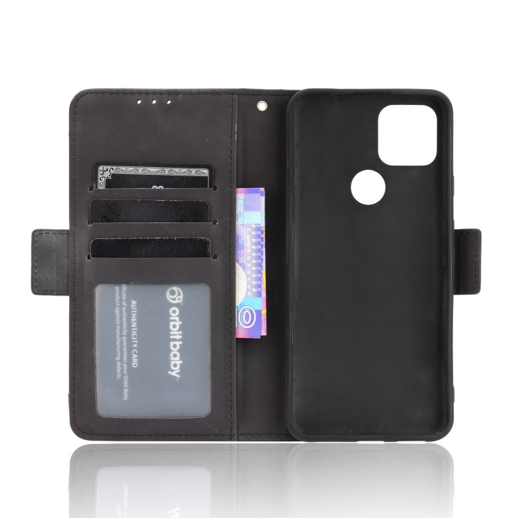 For Google Pixel 5a 5G Skin Feel Calf Pattern Horizontal Flip Leather Case with Holder & Card Slots & Photo Frame