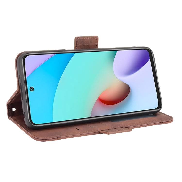 For Xiaomi Redmi 10 Skin Feel Calf Pattern Horizontal Flip Leather Case with Holder & Card Slots & Photo Frame
