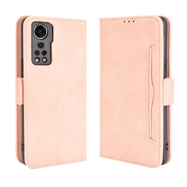 For ZTE Axon 30 5G Skin Feel Calf Pattern Horizontal Flip Leather Case with Holder & Card Slots & Photo Frame