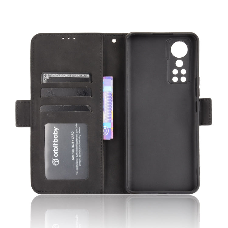 For ZTE Axon 30 5G Skin Feel Calf Pattern Horizontal Flip Leather Case with Holder & Card Slots & Photo Frame