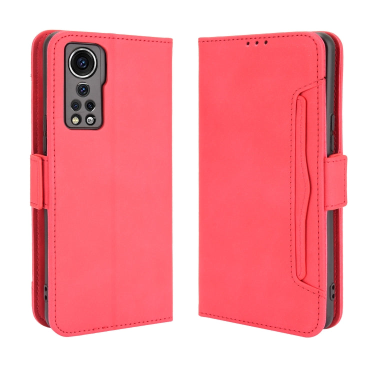 For ZTE Axon 30 5G Skin Feel Calf Pattern Horizontal Flip Leather Case with Holder & Card Slots & Photo Frame