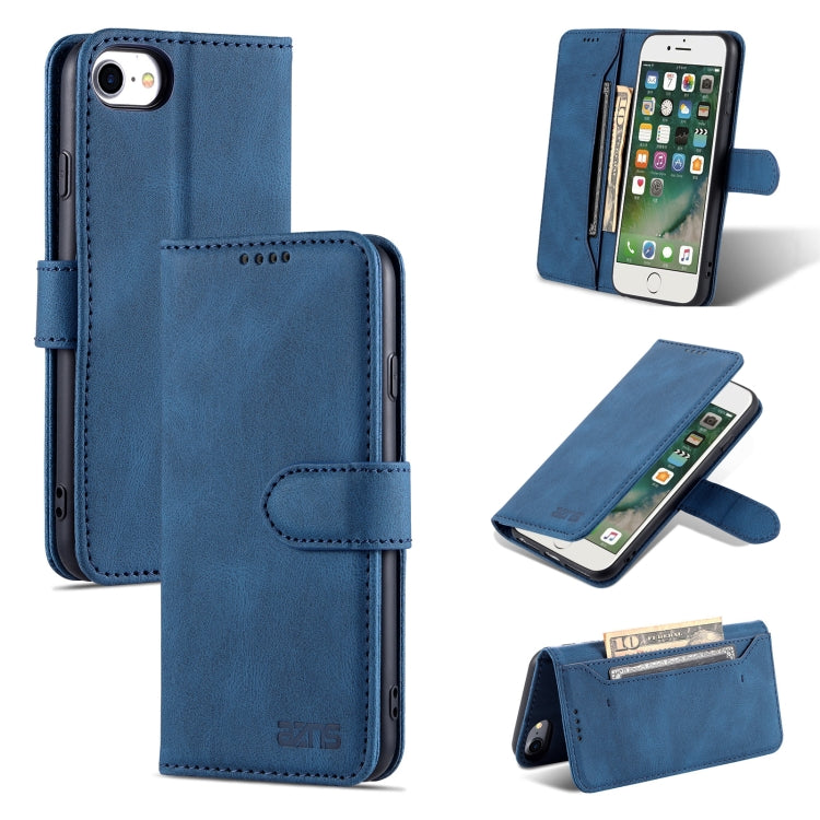 For iPhone SE 2022 / SE 2020 / 8 / 7 AZNS Dream II Skin Feel PU+TPU Horizontal Flip Leather Case with Holder & Card Slots & Wallet