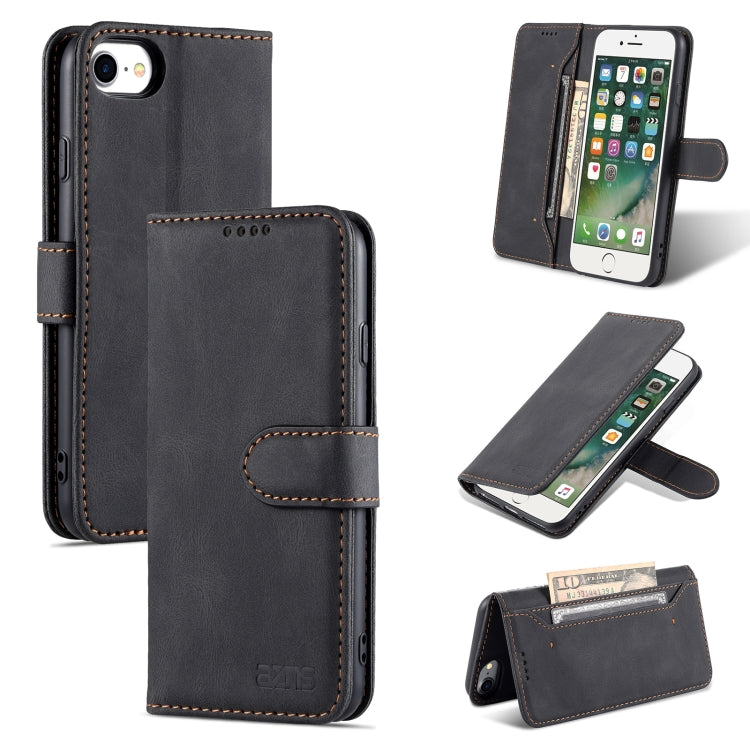 For iPhone SE 2022 / SE 2020 / 8 / 7 AZNS Dream II Skin Feel PU+TPU Horizontal Flip Leather Case with Holder & Card Slots & Wallet