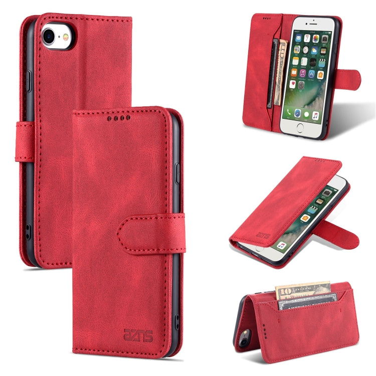 For iPhone SE 2022 / SE 2020 / 8 / 7 AZNS Dream II Skin Feel PU+TPU Horizontal Flip Leather Case with Holder & Card Slots & Wallet