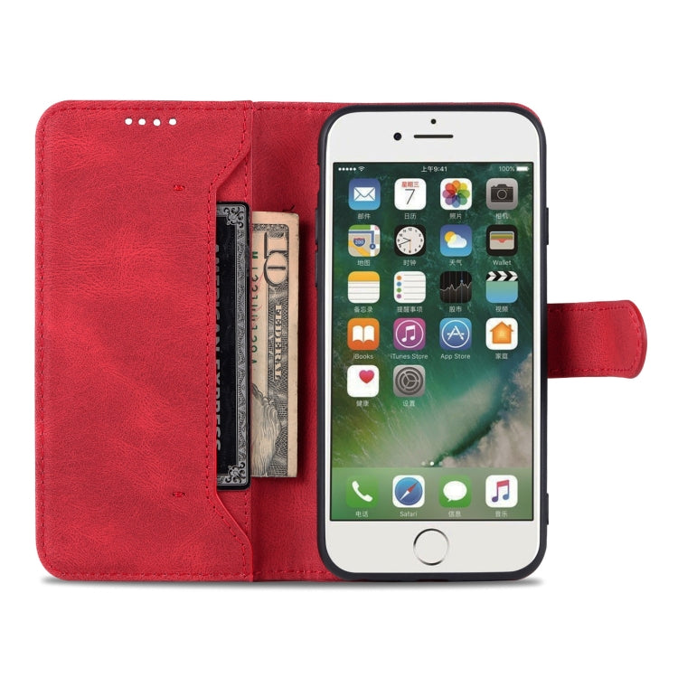 For iPhone SE 2022 / SE 2020 / 8 / 7 AZNS Dream II Skin Feel PU+TPU Horizontal Flip Leather Case with Holder & Card Slots & Wallet