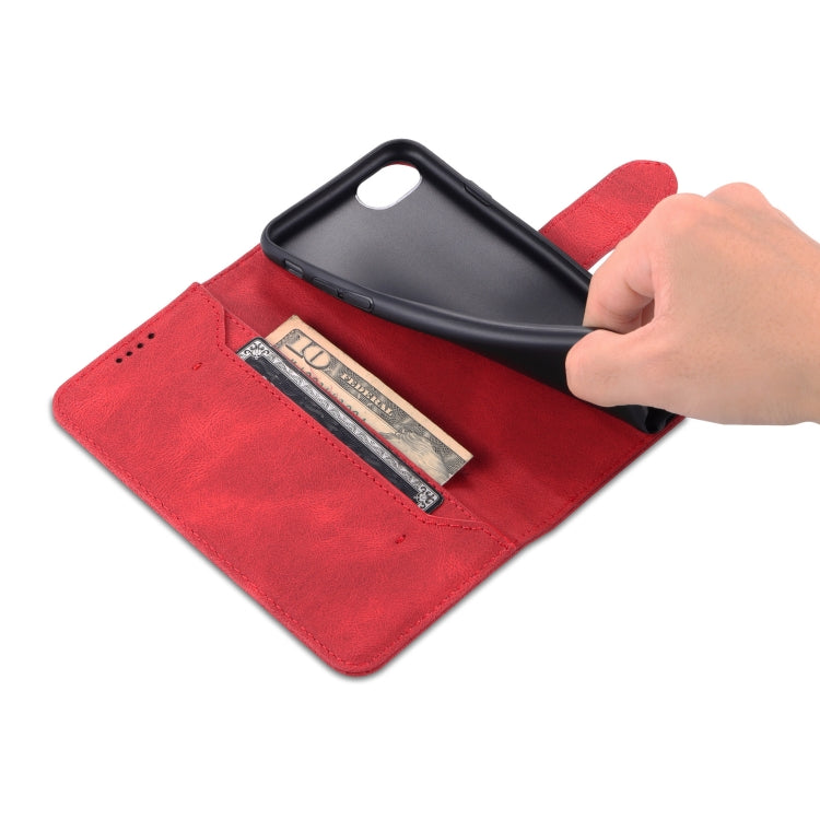 For iPhone SE 2022 / SE 2020 / 8 / 7 AZNS Dream II Skin Feel PU+TPU Horizontal Flip Leather Case with Holder & Card Slots & Wallet