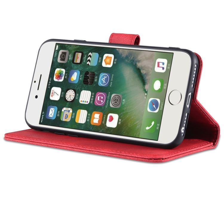 For iPhone SE 2022 / SE 2020 / 8 / 7 AZNS Dream II Skin Feel PU+TPU Horizontal Flip Leather Case with Holder & Card Slots & Wallet