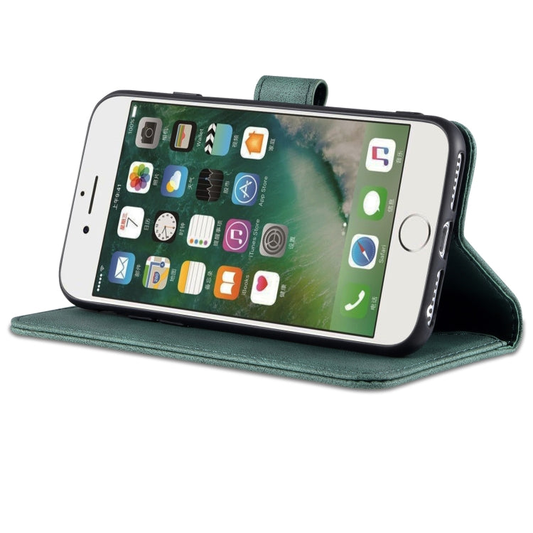 For iPhone SE 2022 / SE 2020 / 8 / 7 AZNS Dream II Skin Feel PU+TPU Horizontal Flip Leather Case with Holder & Card Slots & Wallet