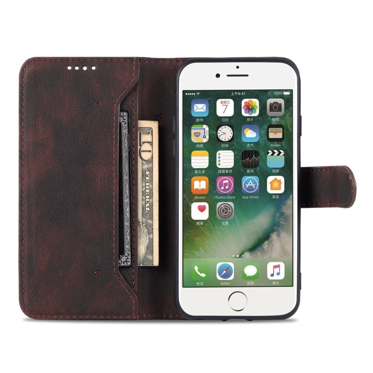 For iPhone SE 2022 / SE 2020 / 8 / 7 AZNS Dream II Skin Feel PU+TPU Horizontal Flip Leather Case with Holder & Card Slots & Wallet