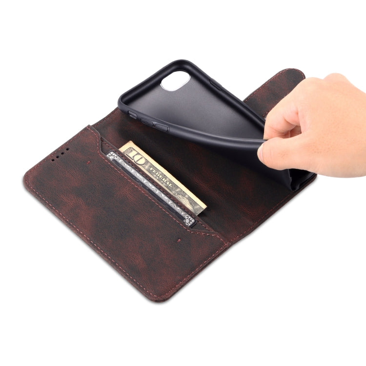 For iPhone SE 2022 / SE 2020 / 8 / 7 AZNS Dream II Skin Feel PU+TPU Horizontal Flip Leather Case with Holder & Card Slots & Wallet