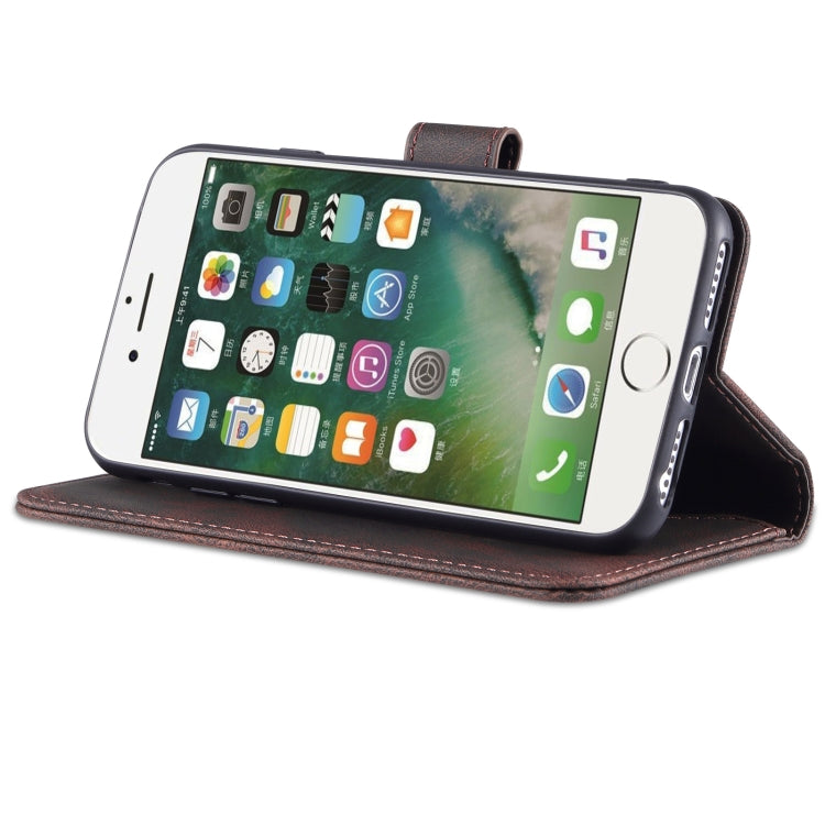 For iPhone SE 2022 / SE 2020 / 8 / 7 AZNS Dream II Skin Feel PU+TPU Horizontal Flip Leather Case with Holder & Card Slots & Wallet