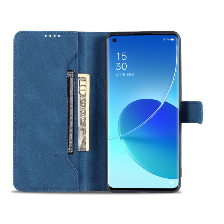 For OPPO Reno6 5G AZNS Dream II Skin Feel PU+TPU Horizontal Flip Leather Case with Holder & Card Slots & Wallet