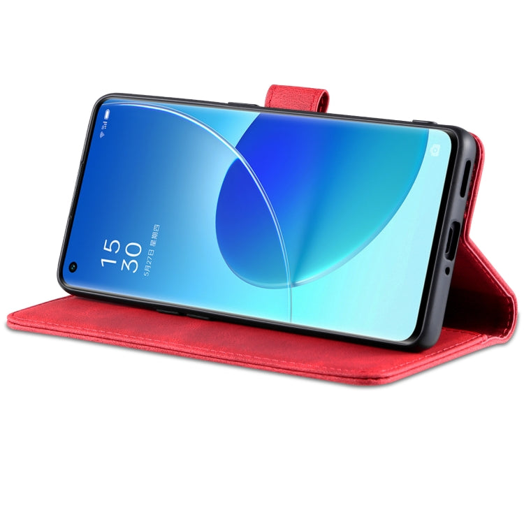 For OPPO Reno6 5G AZNS Dream II Skin Feel PU+TPU Horizontal Flip Leather Case with Holder & Card Slots & Wallet