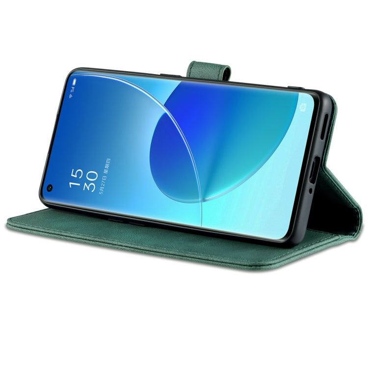 For OPPO Reno6 5G AZNS Dream II Skin Feel PU+TPU Horizontal Flip Leather Case with Holder & Card Slots & Wallet