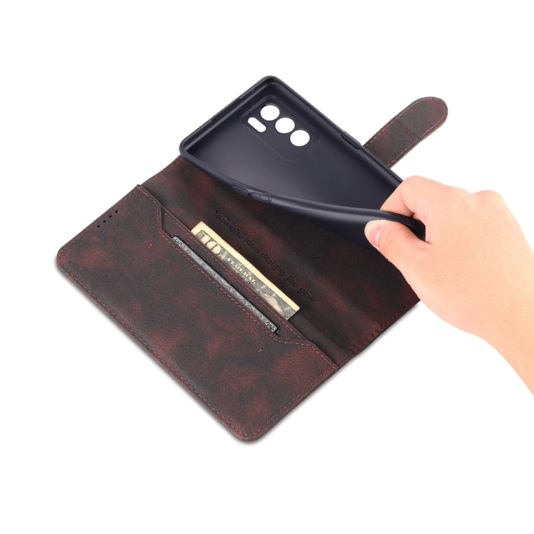 For OPPO Reno6 5G AZNS Dream II Skin Feel PU+TPU Horizontal Flip Leather Case with Holder & Card Slots & Wallet