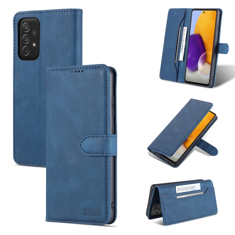 For Samsung Galaxy A72 5G / 4G AZNS Dream II Skin Feel PU+TPU Horizontal Flip Leather Case with Holder & Card Slots & Wallet