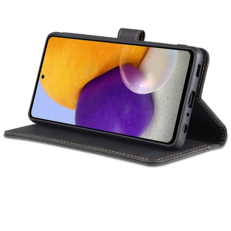 For Samsung Galaxy A72 5G / 4G AZNS Dream II Skin Feel PU+TPU Horizontal Flip Leather Case with Holder & Card Slots & Wallet