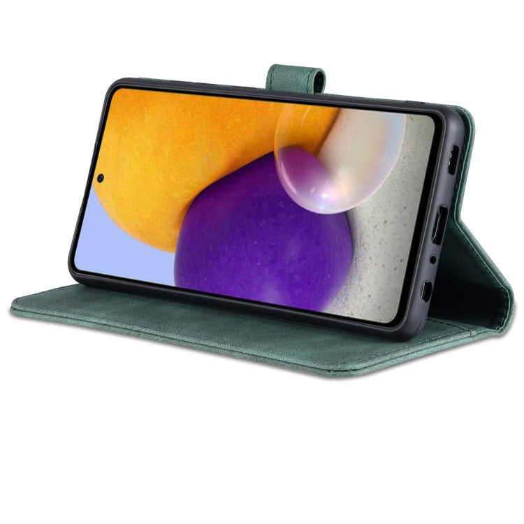 For Samsung Galaxy A72 5G / 4G AZNS Dream II Skin Feel PU+TPU Horizontal Flip Leather Case with Holder & Card Slots & Wallet