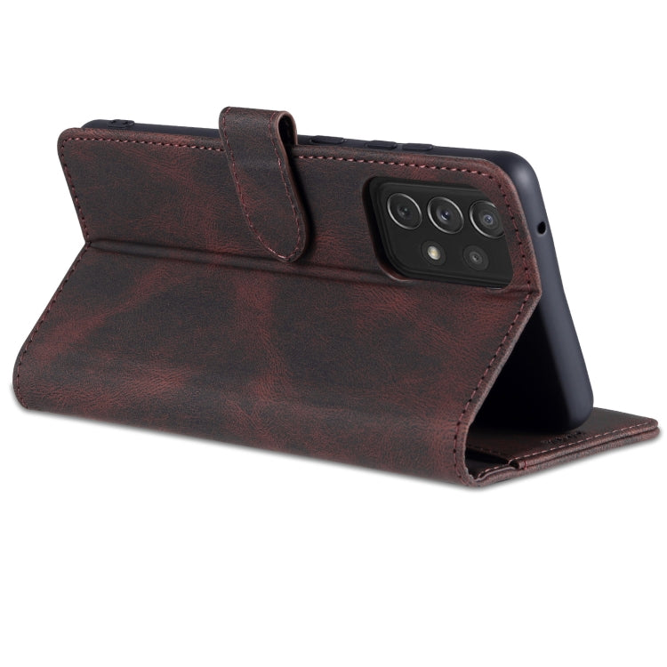 For Samsung Galaxy A72 5G / 4G AZNS Dream II Skin Feel PU+TPU Horizontal Flip Leather Case with Holder & Card Slots & Wallet