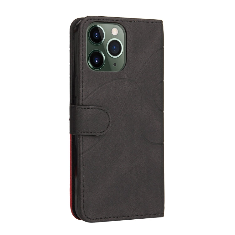 For iPhone 13 Pro Max Dual-color Splicing Horizontal Flip PU Leather Case with Holder & Card Slots & Wallet