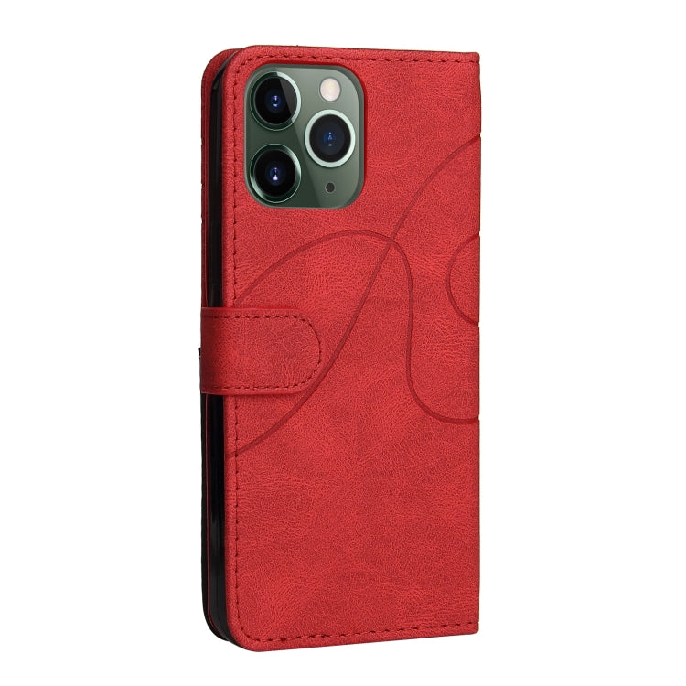 For iPhone 13 Pro Max Dual-color Splicing Horizontal Flip PU Leather Case with Holder & Card Slots & Wallet