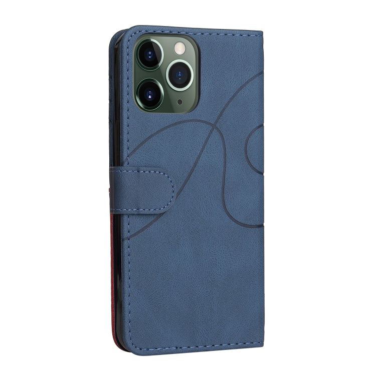 For iPhone 13 Pro Max Dual-color Splicing Horizontal Flip PU Leather Case with Holder & Card Slots & Wallet