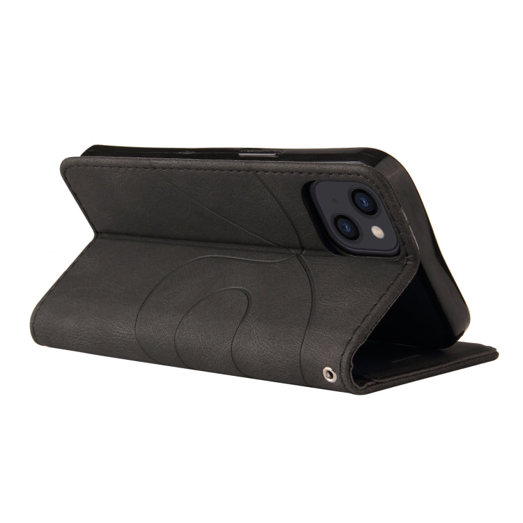 For iPhone 13 Dual-color Splicing Horizontal Flip PU Leather Case with Holder & Card Slots & Wallet