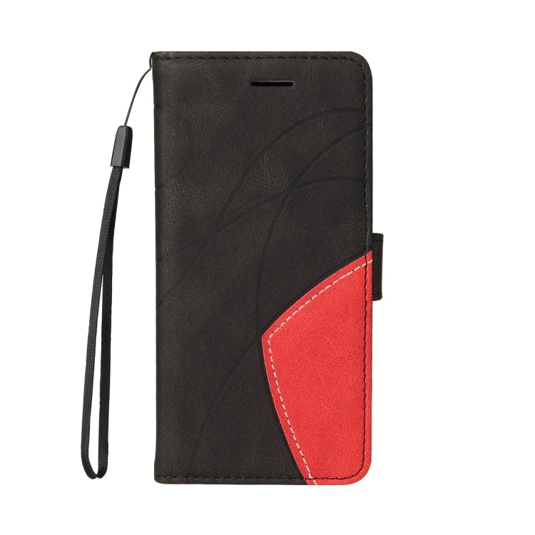 For iPhone 13 mini Dual-color Splicing Horizontal Flip PU Leather Case with Holder & Card Slots & Wallet