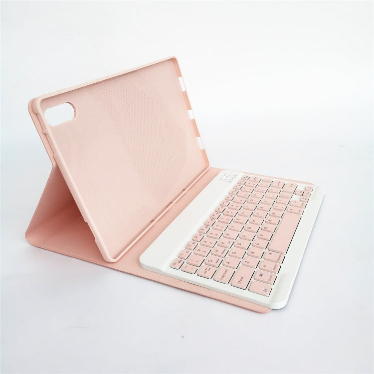 For Lenovo Pad Tab P11 Pro 11.5 inch TB-J706F LX115 Solid Color Detachable Square Keycap Bluetooth Keyboard Leather Tablet Case with Stand