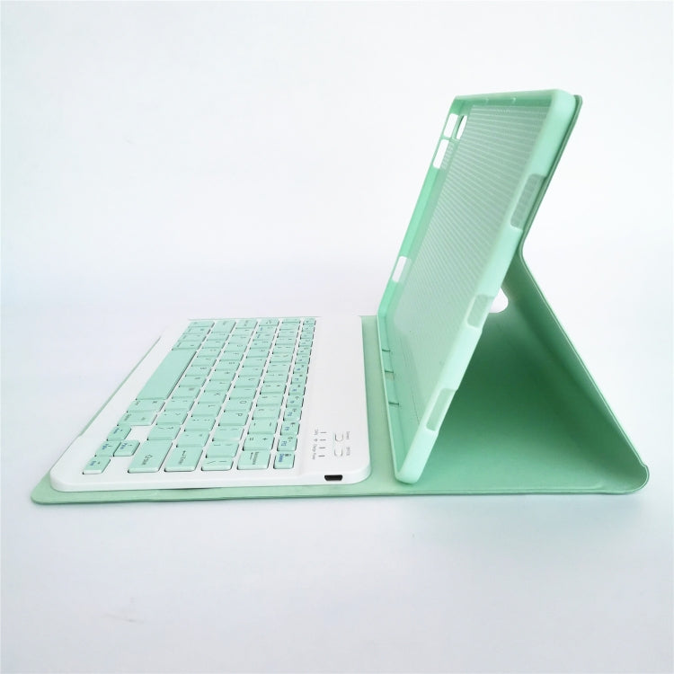 For Lenovo Pad Tab P11 Pro 11.5 inch TB-J706F LX115 Solid Color Detachable Square Keycap Bluetooth Keyboard Leather Tablet Case with Stand