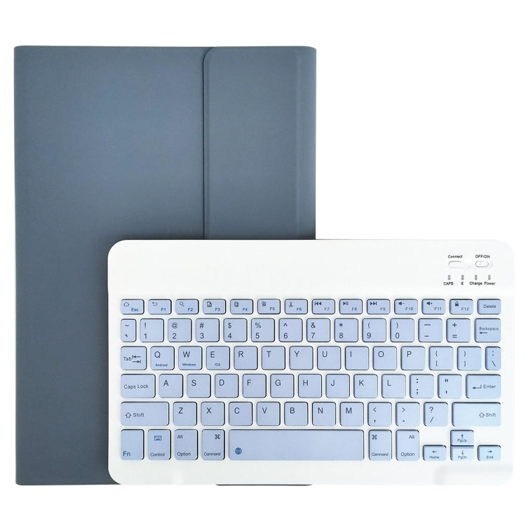 For Lenovo Pad Tab P11 Pro 11.5 inch TB-J706F LX115 Solid Color Detachable Square Keycap Bluetooth Keyboard Leather Tablet Case with Stand
