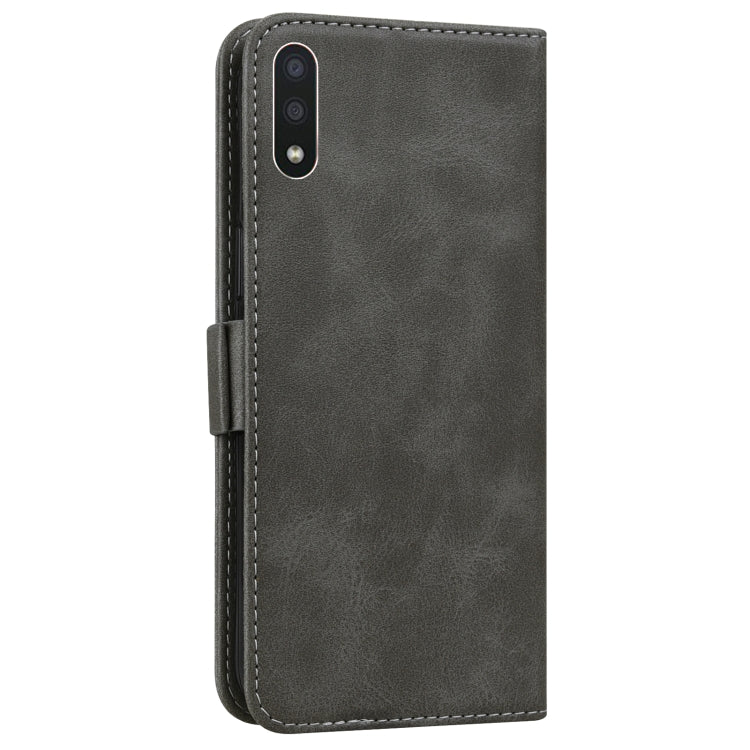 For Samsung Galaxy A01 Embossed Cat Butterflies Pattern Horizontal Flip Leather Case with Card Slot & Holder & Wallet