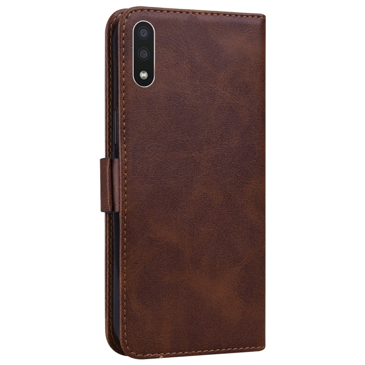 For Samsung Galaxy A01 Embossed Cat Butterflies Pattern Horizontal Flip Leather Case with Card Slot & Holder & Wallet