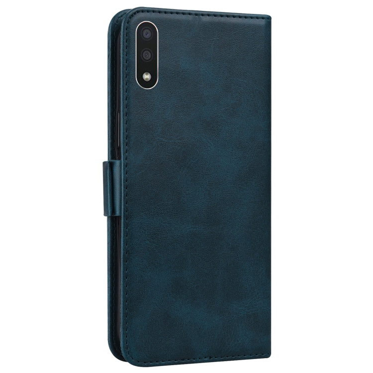 For Samsung Galaxy A01 Embossed Cat Butterflies Pattern Horizontal Flip Leather Case with Card Slot & Holder & Wallet