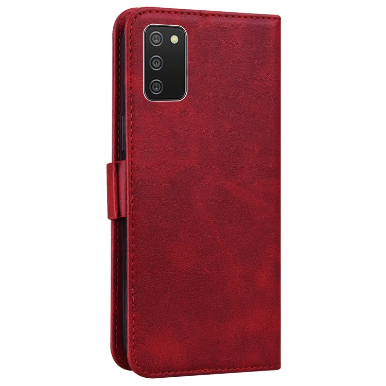 For Samsung Galaxy A02s / M02s Embossed Cat Butterflies Pattern Horizontal Flip Leather Case with Card Slot & Holder & Wallet
