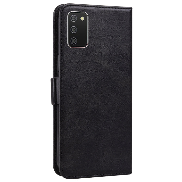 For Samsung Galaxy A02s / M02s Embossed Cat Butterflies Pattern Horizontal Flip Leather Case with Card Slot & Holder & Wallet